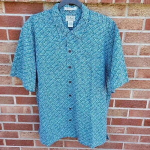 L.L. Bean Shirt Men's Size Large Reg Button Down Traditional Fit Item Id 261082